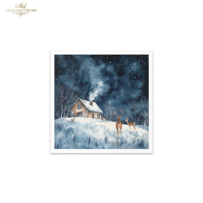 Papier de Riz Nuit étoilée x 6 RSM178