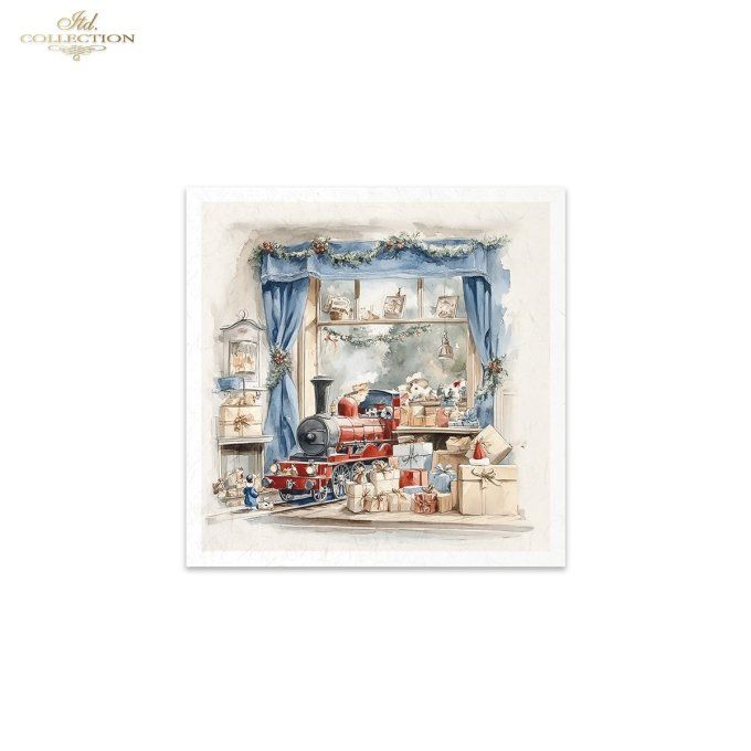 Papier de Riz Le Père Noël est passé x 6 RSM192