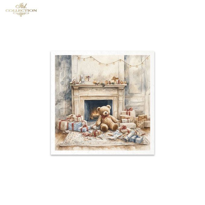 Papier de Riz Le Père Noël est passé x 6 RSM192