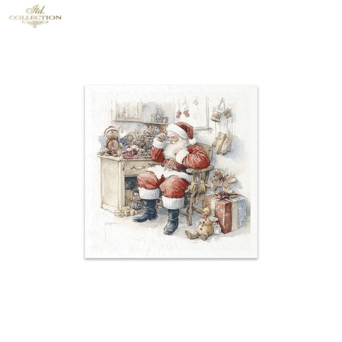 Papier de Riz Le Père Noël est passé x 6 RSM192