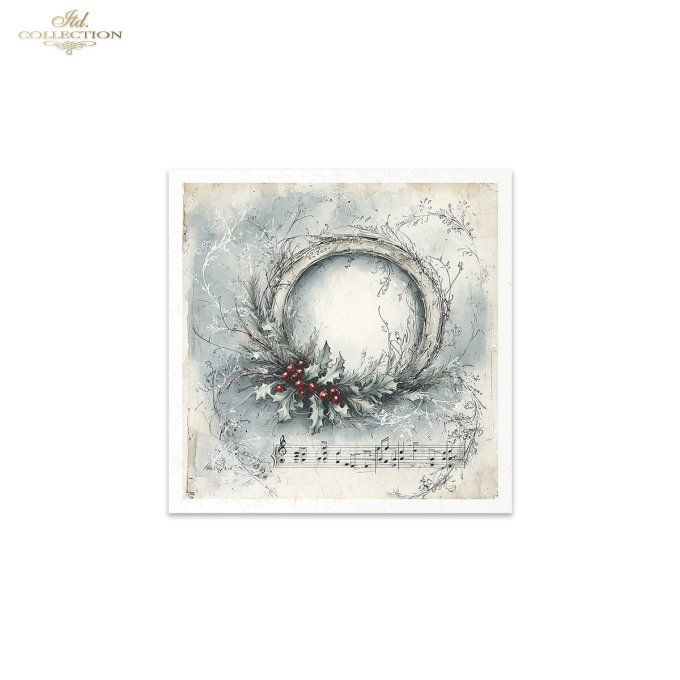 Papier de Riz Partitions de Noël x 6 RSM194