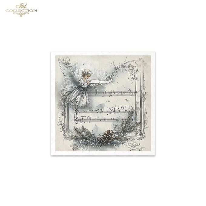 Papier de Riz Partitions de Noël x 6 RSM194