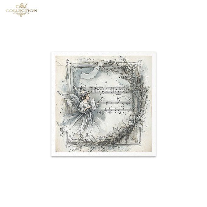 Papier de Riz Partitions de Noël x 6 RSM194