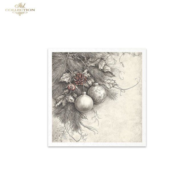 Papier de Riz Dessine-moi Noël x 6 RSM197