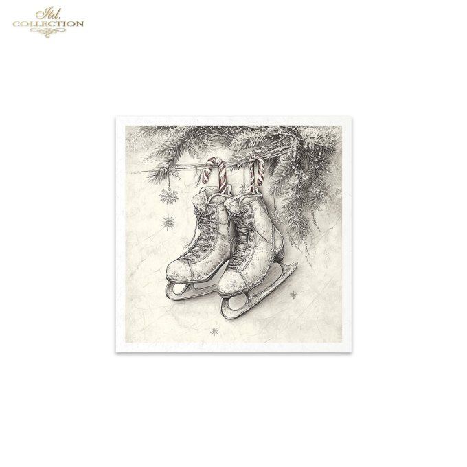 Papier de Riz Dessine-moi Noël x 6 RSM197
