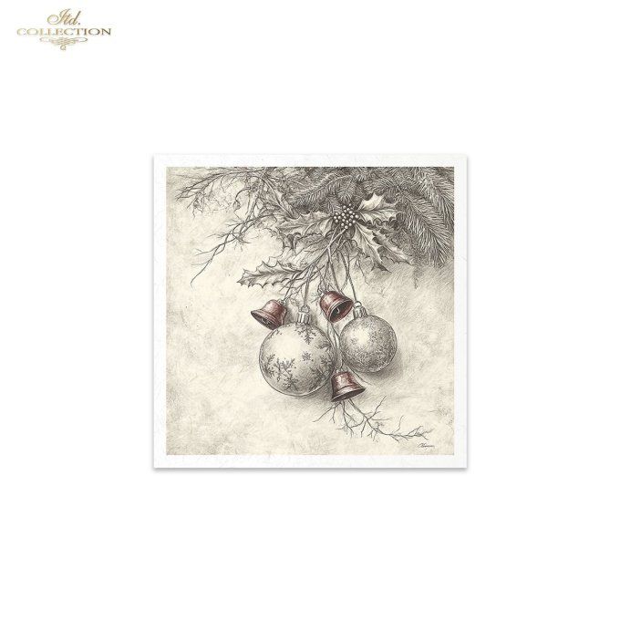 Papier de Riz Dessine-moi Noël x 6 RSM197