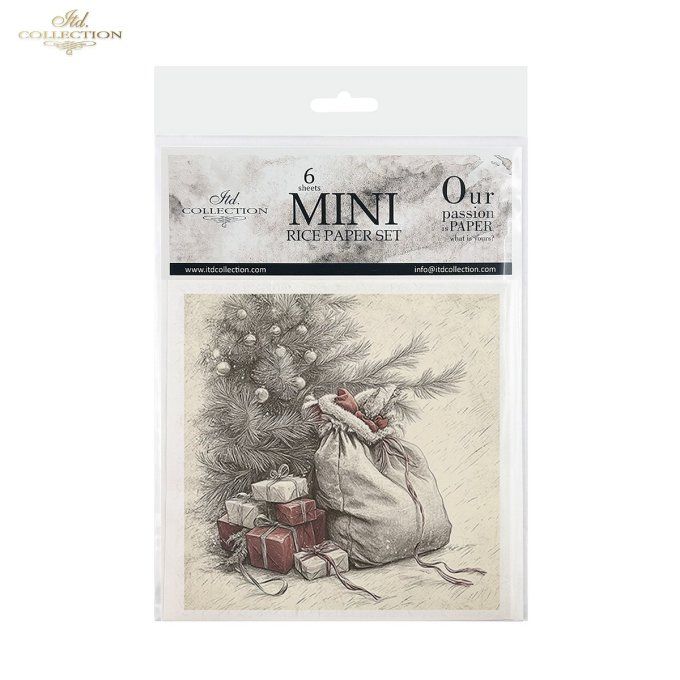 Papier de Riz Dessine-moi Noël x 6 RSM197