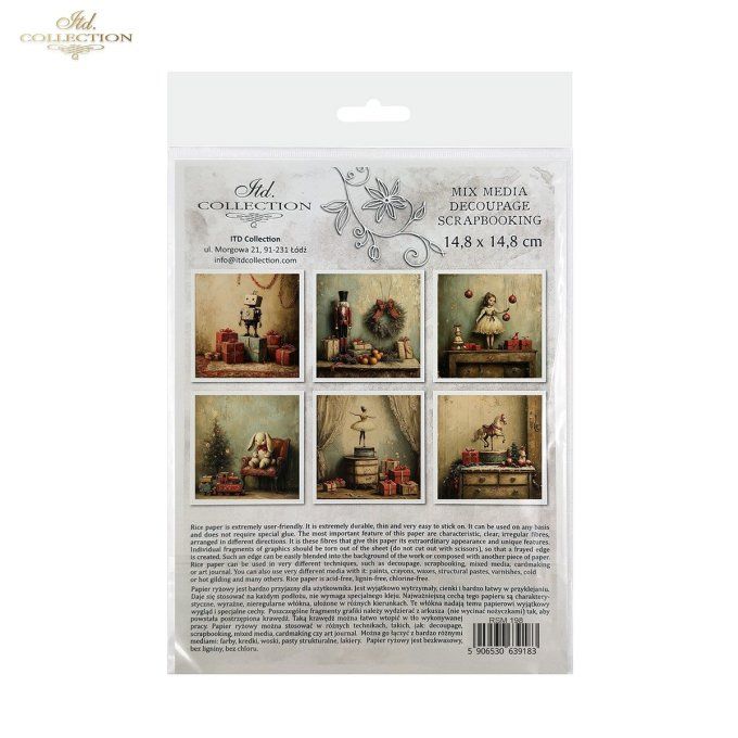 Papier de Riz Boites à musique x 6 RSM198