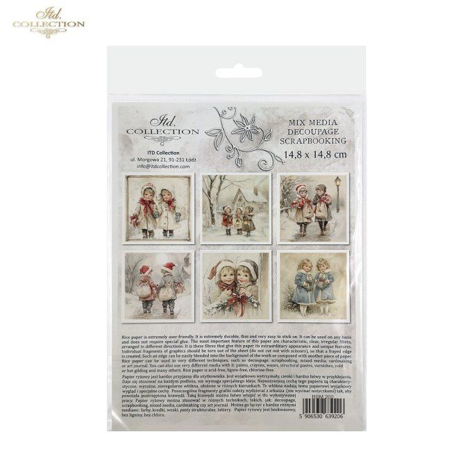 Papier de Riz Portraits d'enfants x 6 RSM200