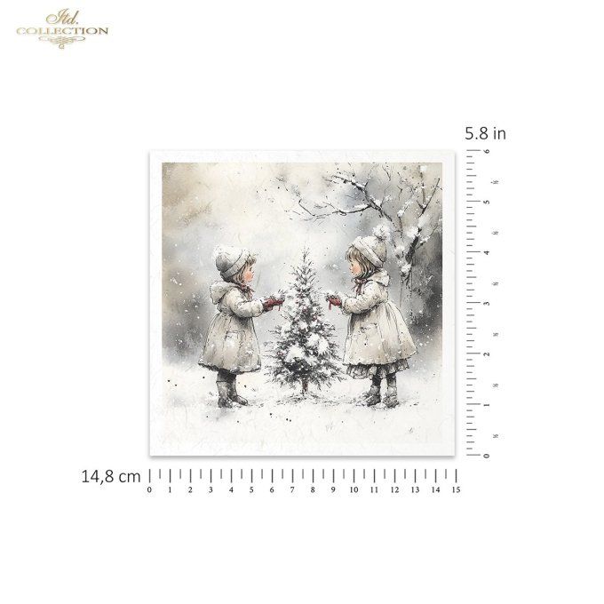 Papier de Riz Plaisirs d'Hiver x 6 RSM201