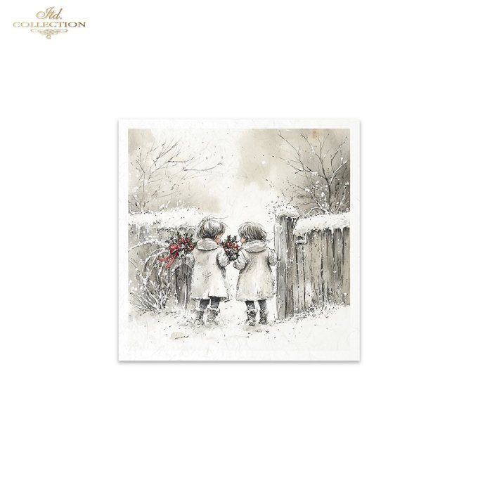Papier de Riz Plaisirs d'Hiver x 6 RSM201