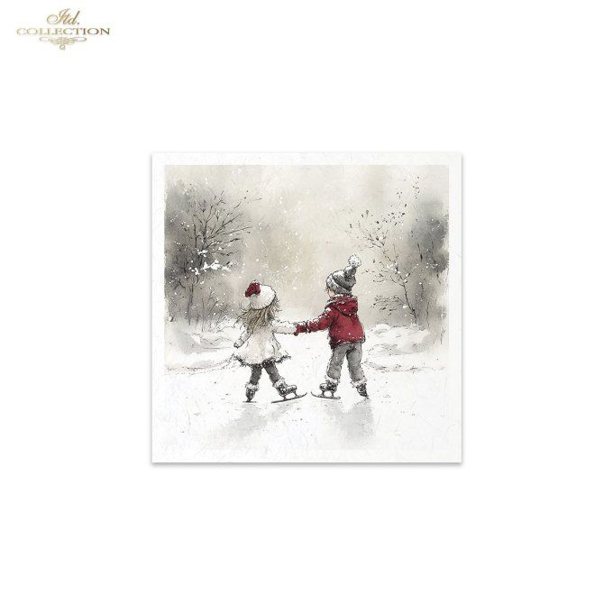 Papier de Riz Plaisirs d'Hiver x 6 RSM201