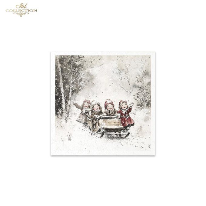 Papier de Riz Plaisirs d'Hiver x 6 RSM201
