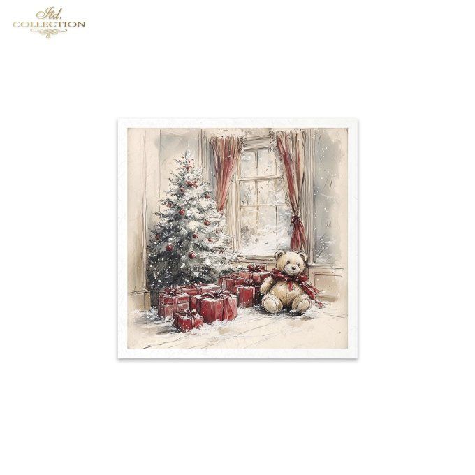 Papier de Riz Intérieurs de Noël x 6 RSM203