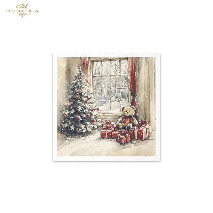 Papier de Riz Intérieurs de Noël x 6 RSM203