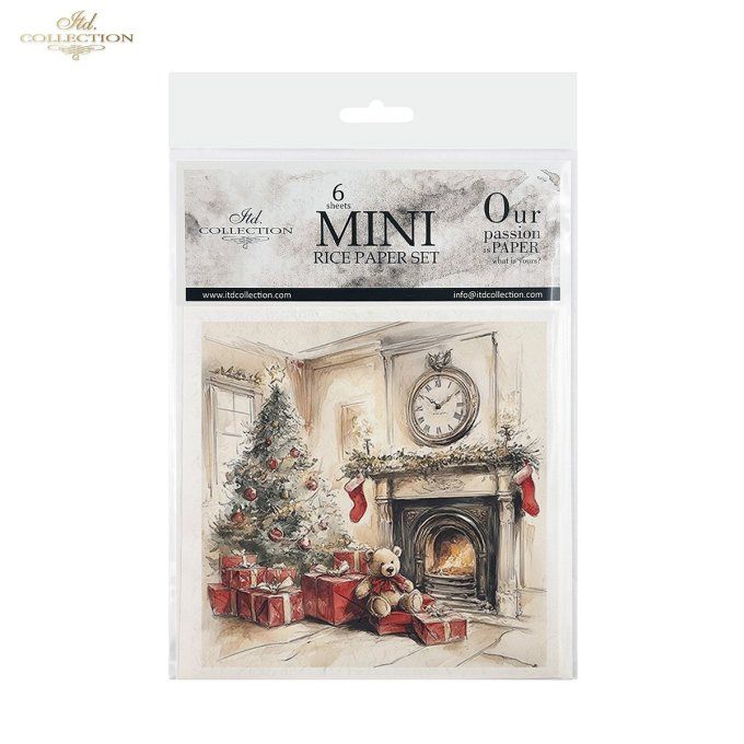 Papier de Riz Intérieurs de Noël x 6 RSM203
