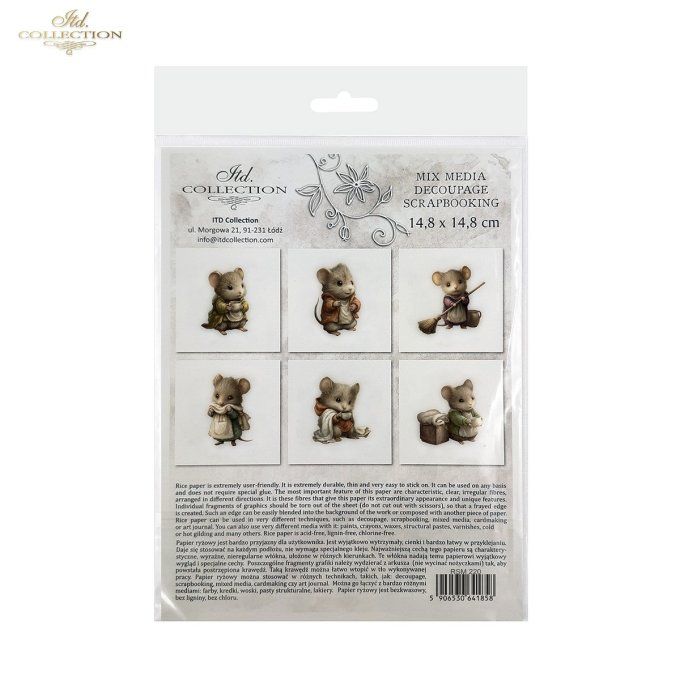 Papier de Riz Vie de souris RSM220