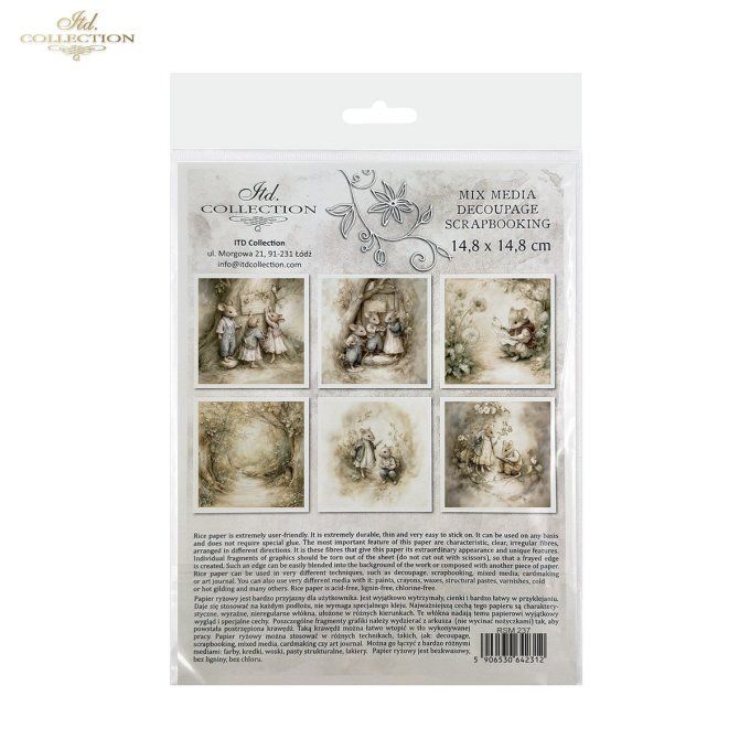 Papier de Riz Souris dans la forêt RSM237