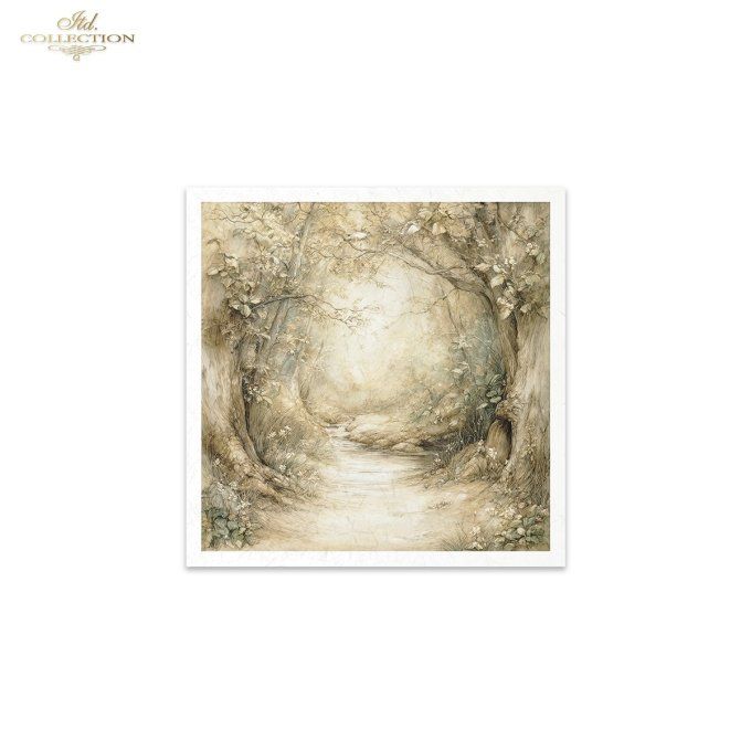 Papier de Riz Souris dans la forêt RSM237