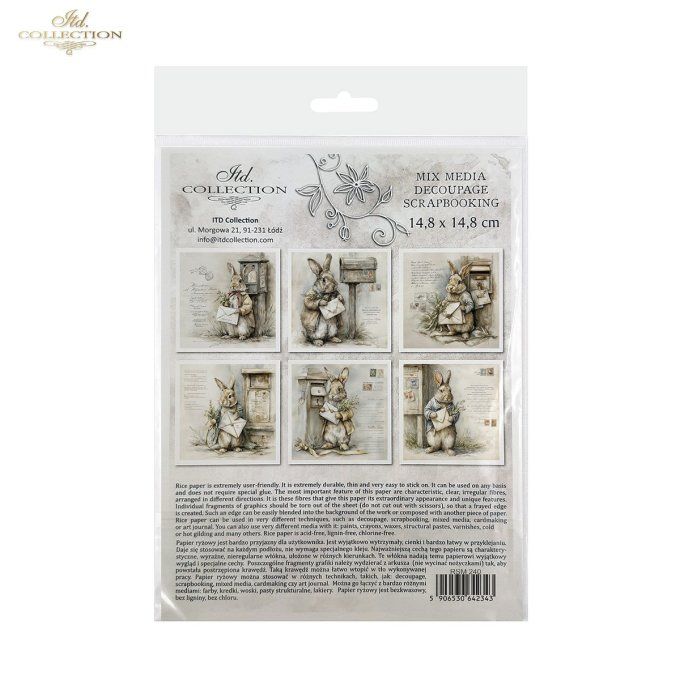 Papier de Riz Lapin facteur RSM240