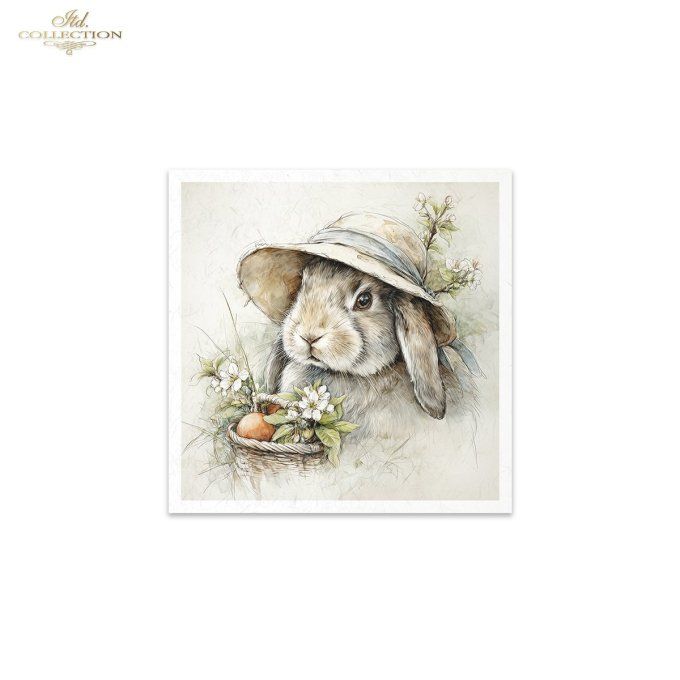Papier de Riz Easter Bunny RSM241