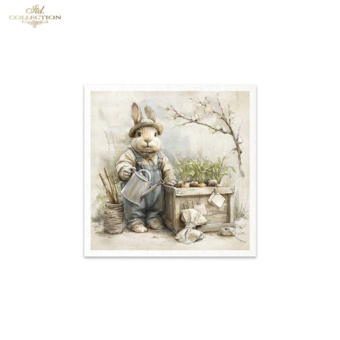 Papier de Riz Easter Bunny RSM241