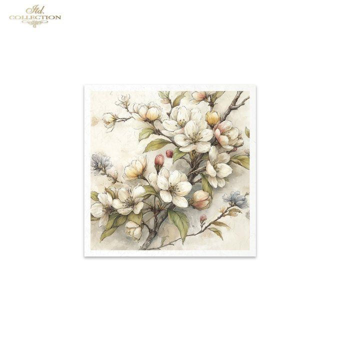 Papier de Riz Fleurs de pommier RSM243