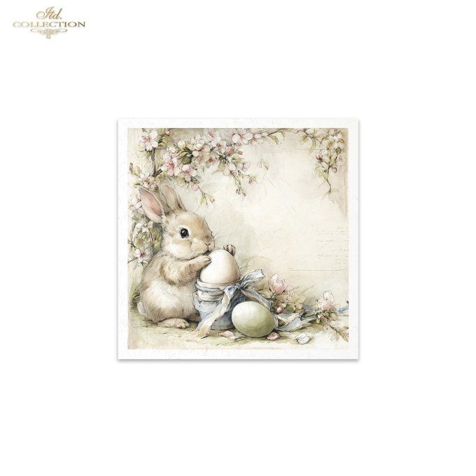 Papier de Riz Lapinous de printemps RSM245
