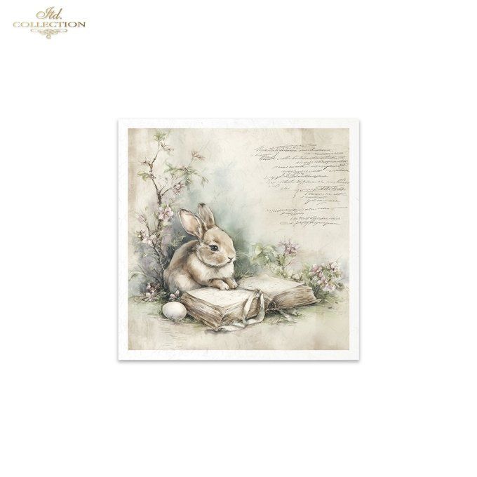 Papier de Riz Lapinous de printemps RSM245