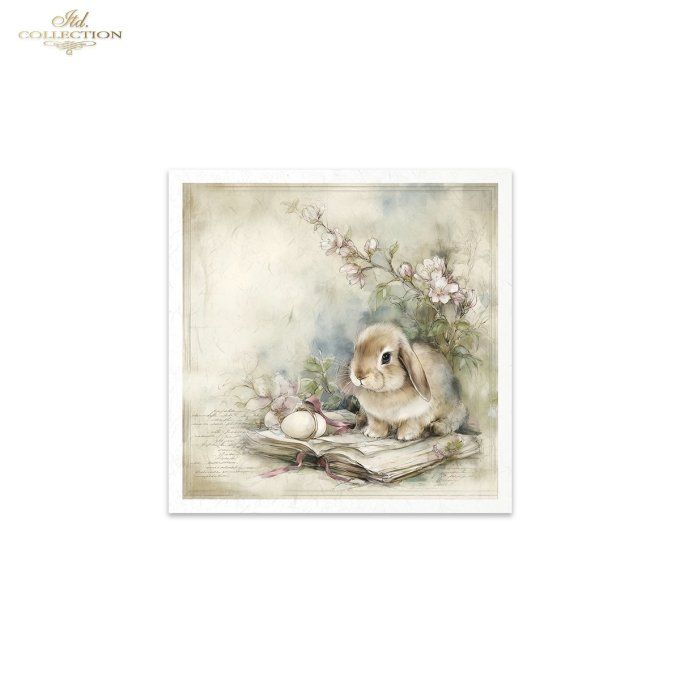 Papier de Riz Lapinous de printemps RSM245