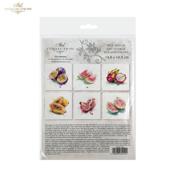 Papier de Riz Fruits Tropicaux RSM266