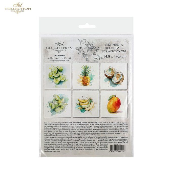 Papier de Riz Fruits Exotiques RSM267