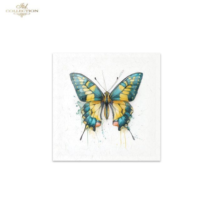 Papier de Riz Collection de Papillons RSM270