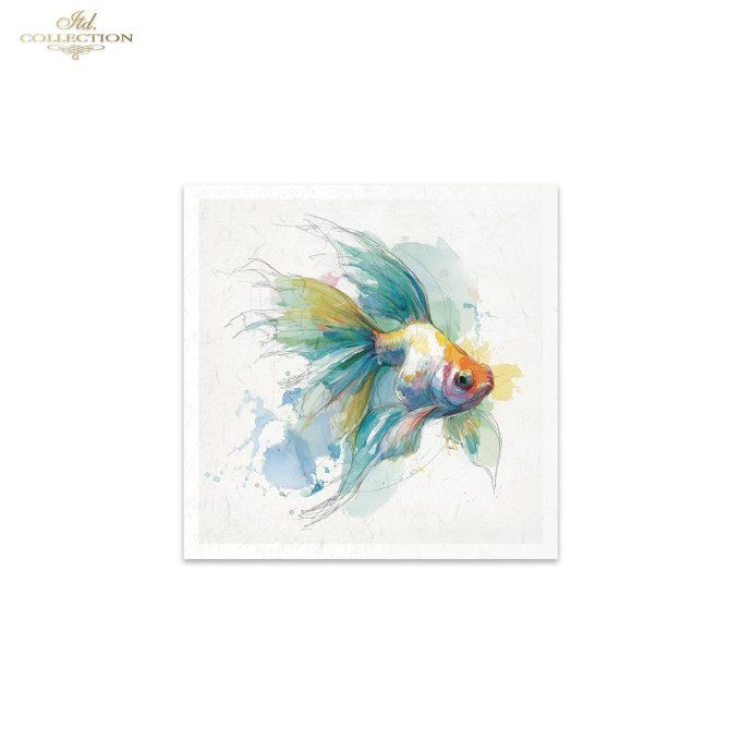 Papier de Riz Poissons Tropicaux RSM271