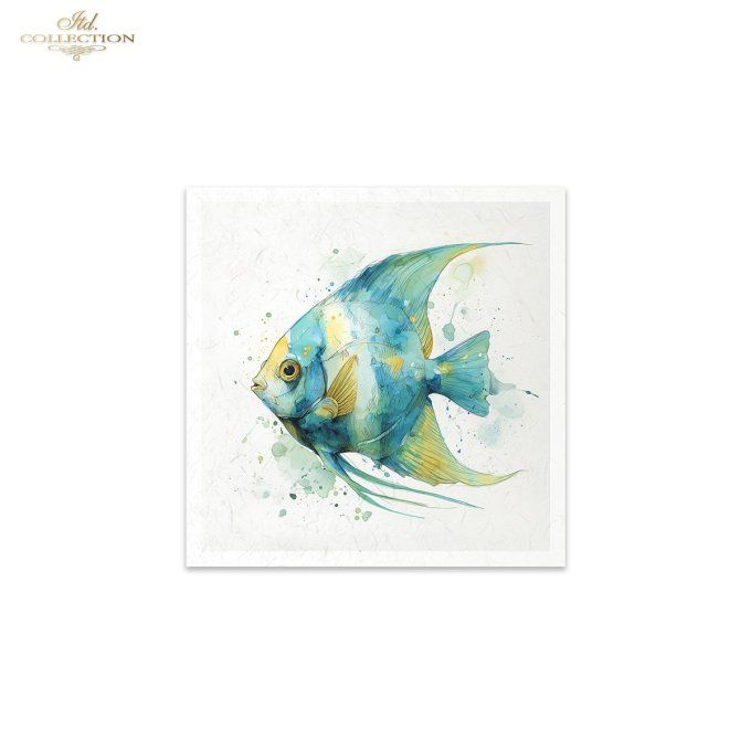 Papier de Riz Poissons Tropicaux RSM271