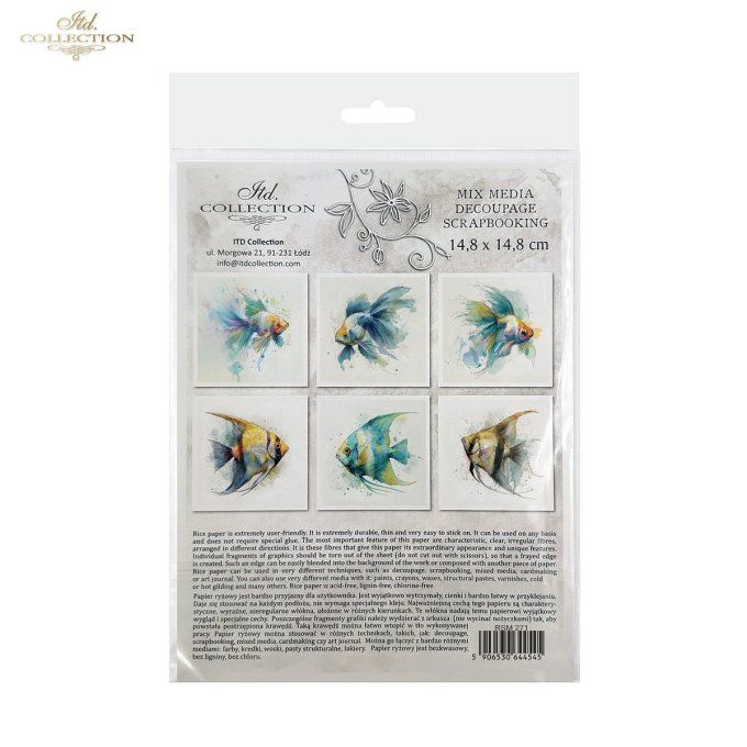 Papier de Riz Poissons Tropicaux RSM271