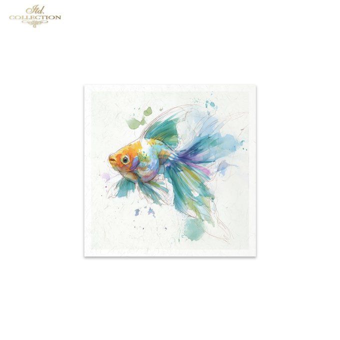 Papier de Riz Poissons exotiques RSM273