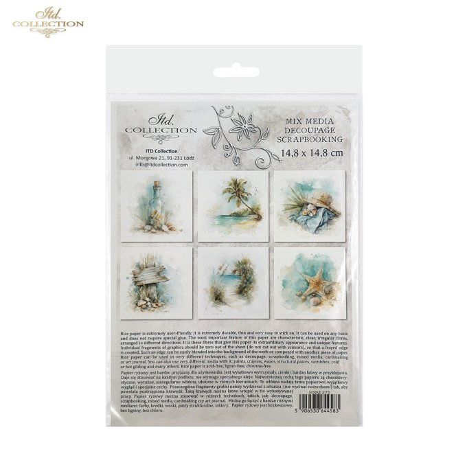 Papier de Riz Souvenirs de vacances RSM275