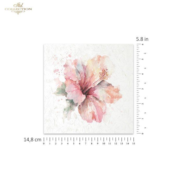 Papier de Riz Fleurs tropicales RSM279