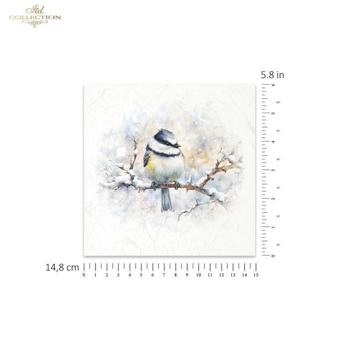 Papier de Riz Mésange x 6 RSM148