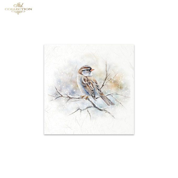Papier de Riz Mésange x 6 RSM148