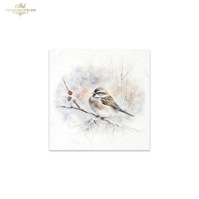 Papier de Riz Mésange x 6 RSM148