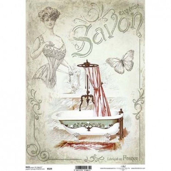 Papier de Riz Le Bain R0529