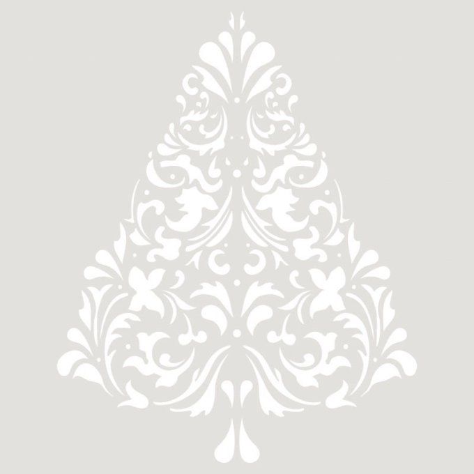 Pochoir Sapin Dentelles