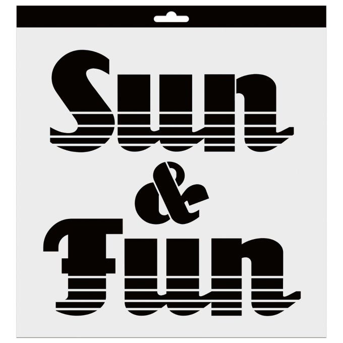 Pochoir Sun & Fun