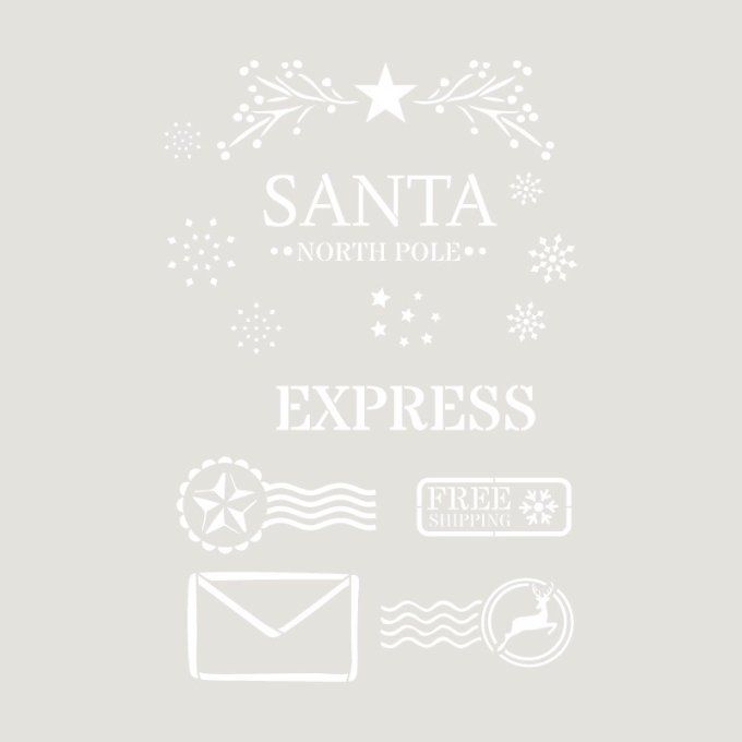 Pochoir Tampons de Noël