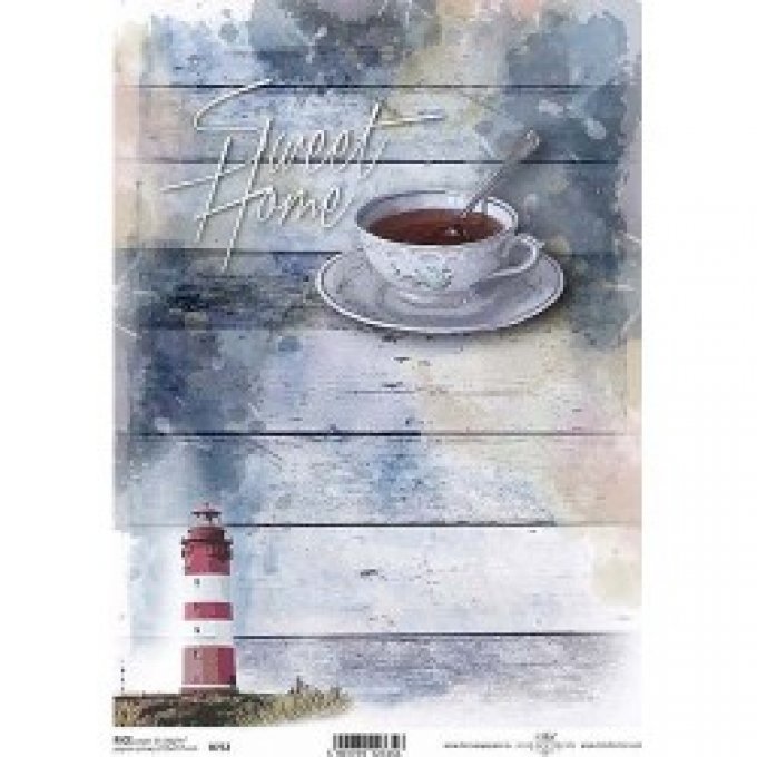 Papier de Riz Tea Time à la Mer R0752