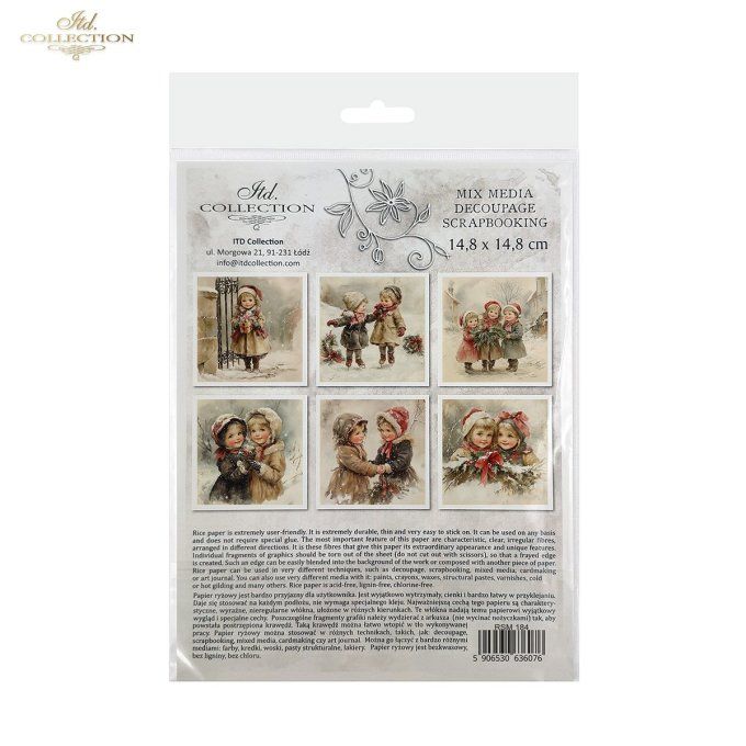 Papier de Riz Totalement givré x 6 RSM184