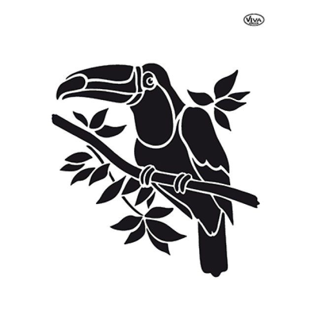 Pochoir Toucan