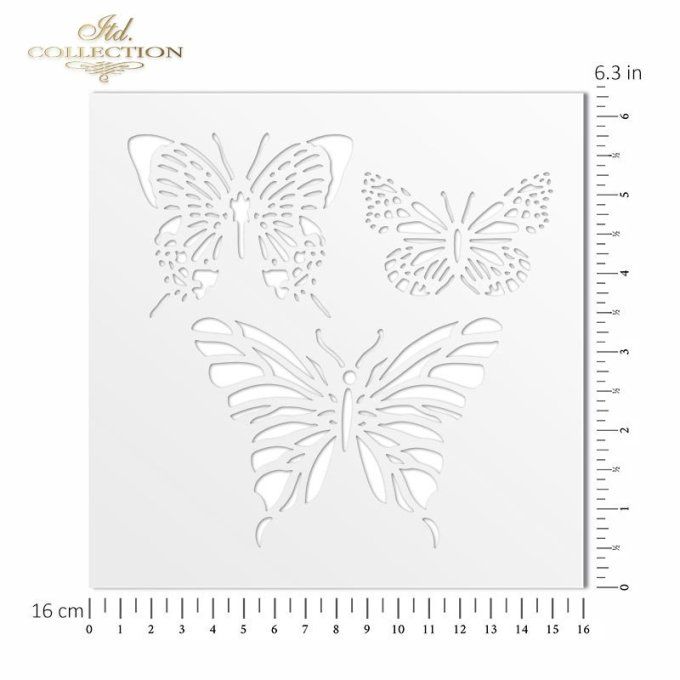 Pochoir Trio de Papillons ST0078 B